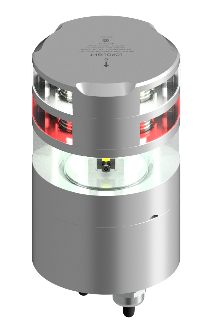 5nm Masthead + 2nm 360° White + 360° Red, silver 5nm Masthead + 2nm 360° White + 360° Red, silver